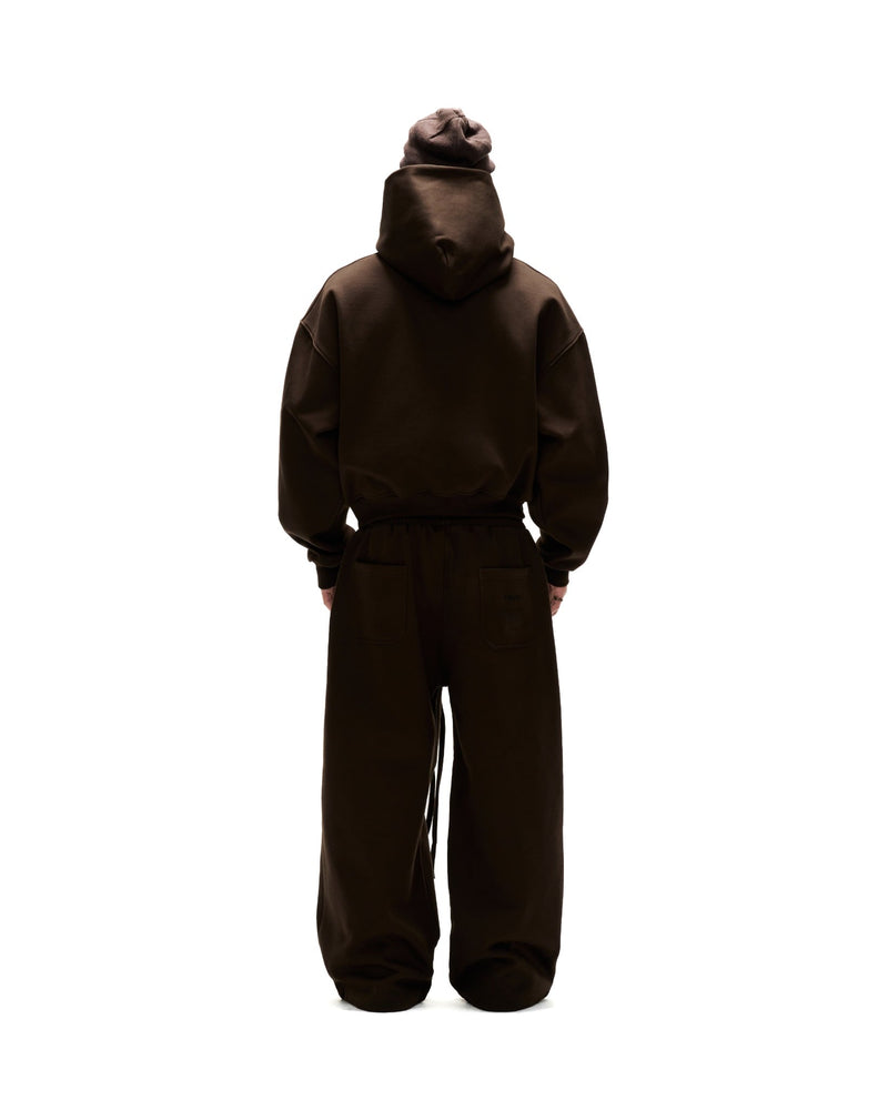 HD21- "FNOS" BASIC HOODIE - BROWN