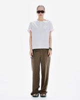 HENLEY SHOULDER BUTTON T-SHIRT ( RICE WHITE )