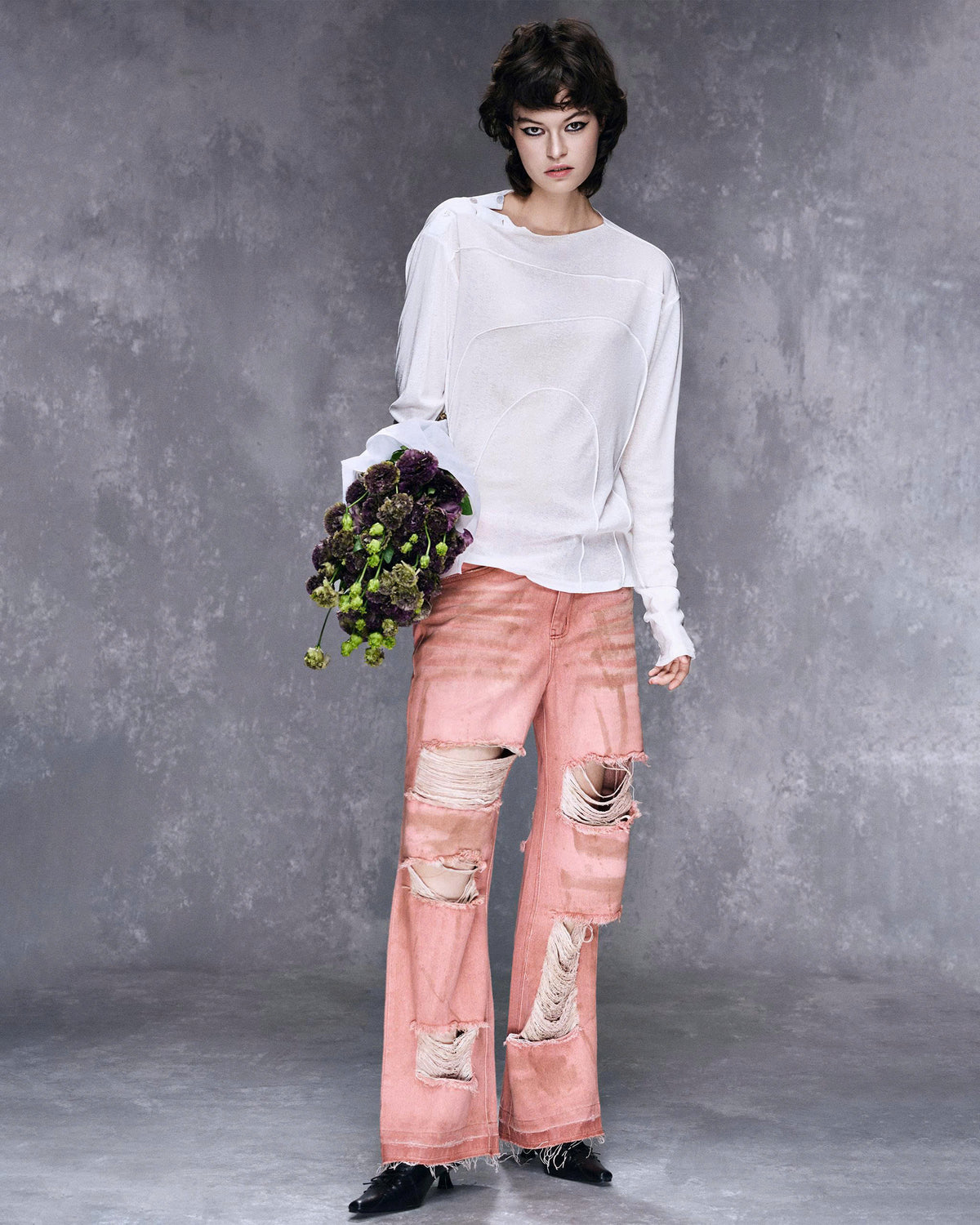TENDER TOUCH SHIRT ( RICE WHITE )