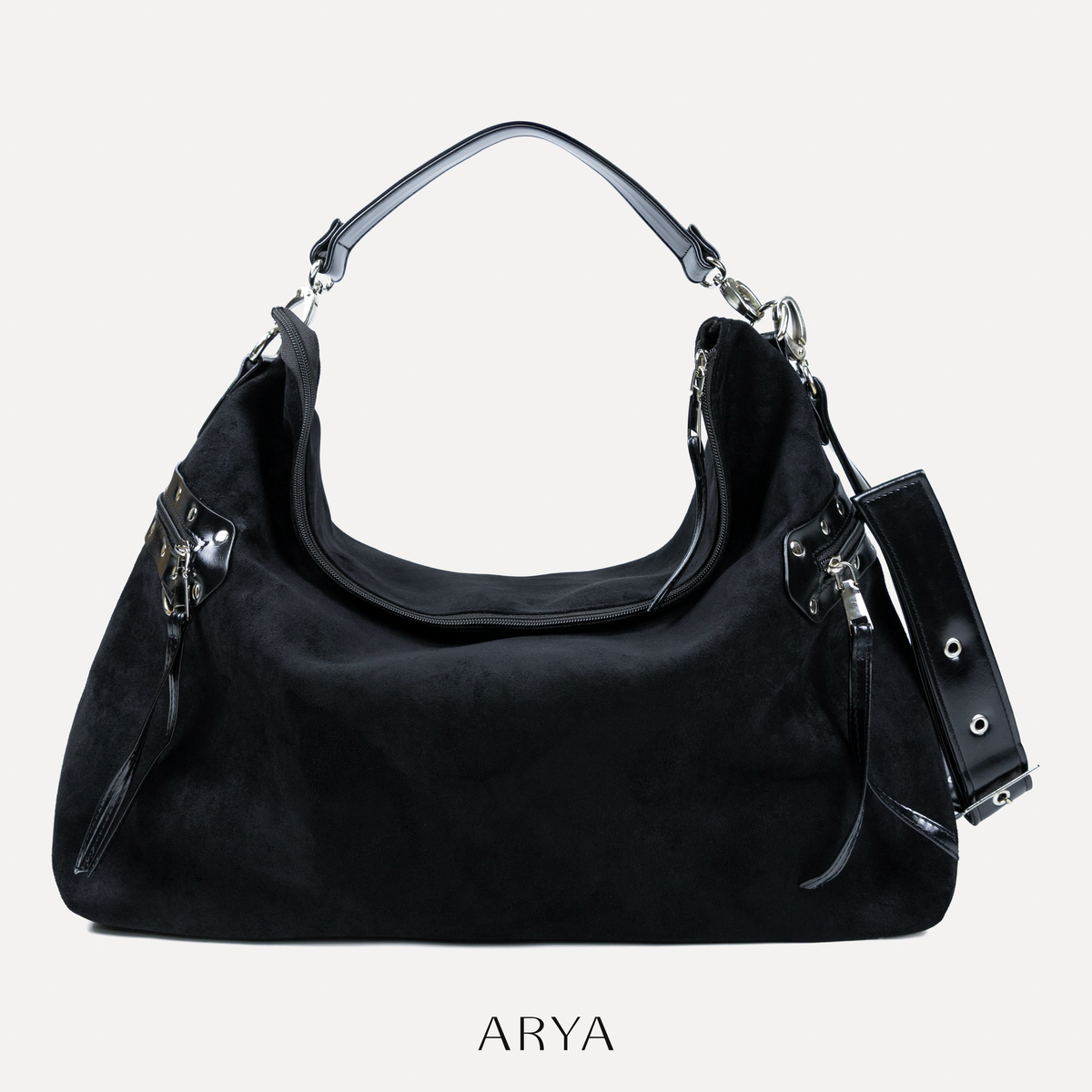BLACK SLOUCHY BAG