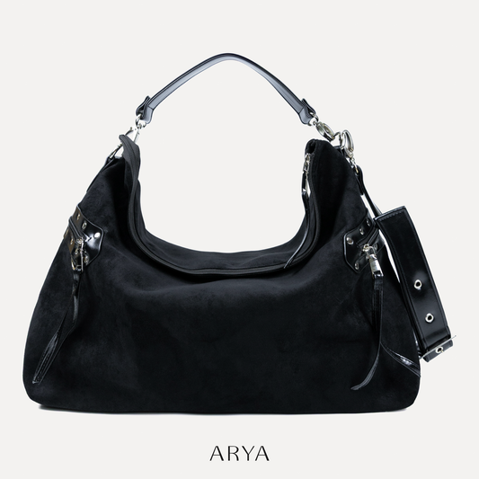 BLACK SLOUCHY BAG
