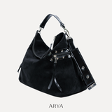 BLACK SLOUCHY BAG