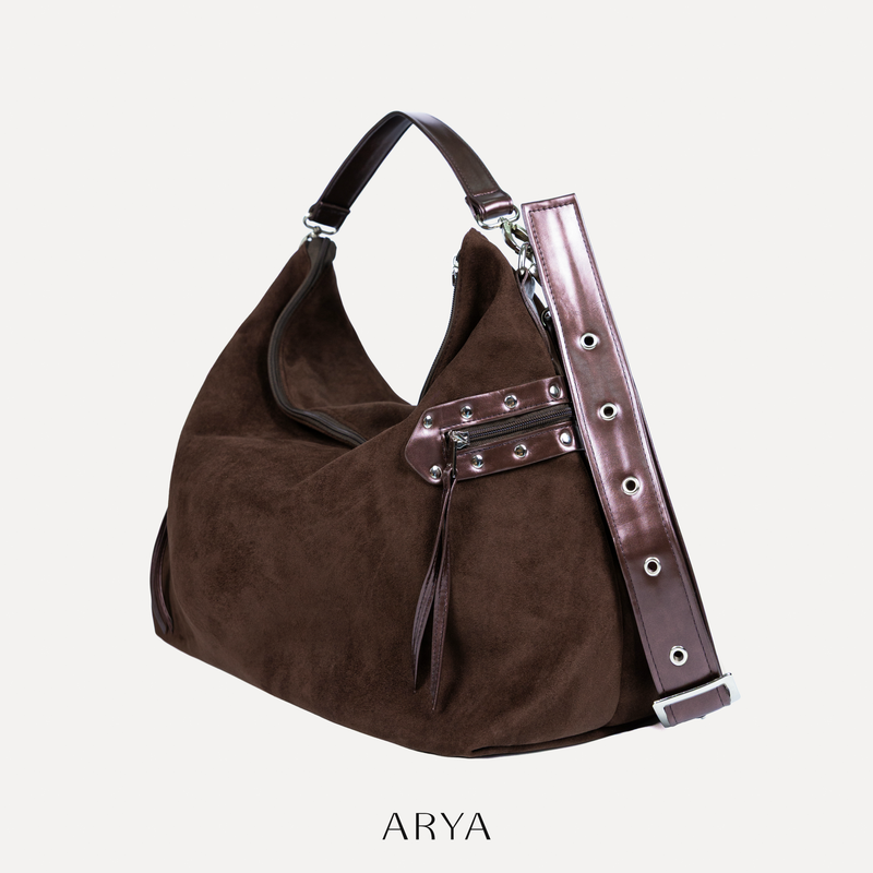 BROWN SLOUCHY BAG
