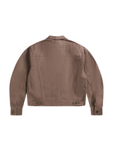 Mocha Westerner Raw Denim Jacket