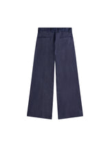 Raw Denim Pleated Trousers