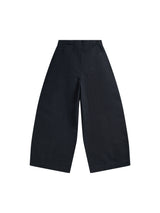 Faded Black Washed Duck Canvas Double Knee Pants