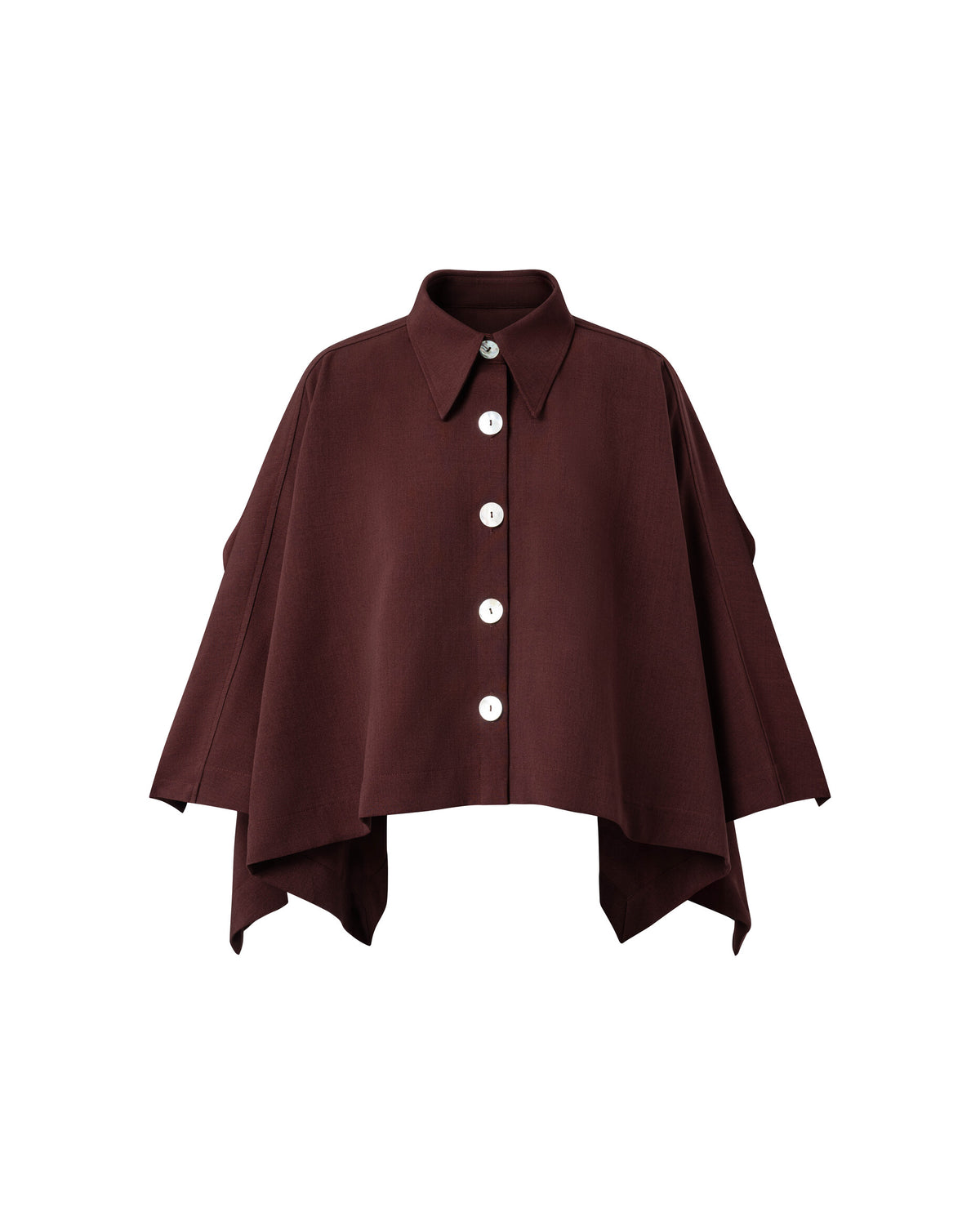 Brown Cape Shirt 