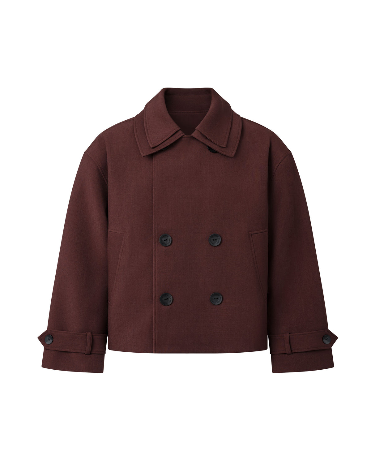 Brown D-Breasted Jacket