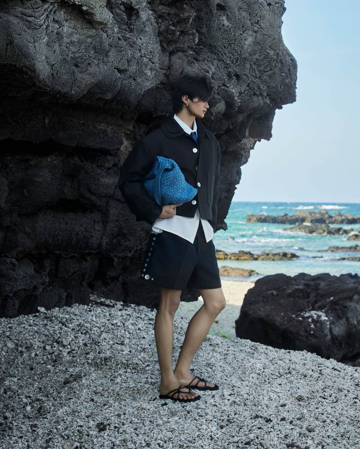 D-Collar Pearl Jacket