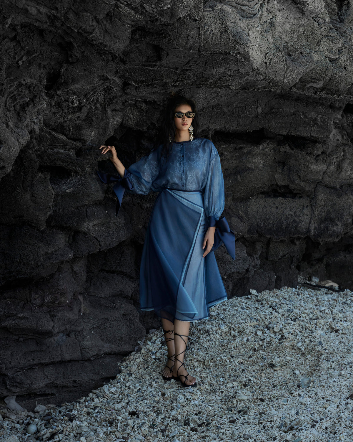 Blue "Hải Vân" Shirt