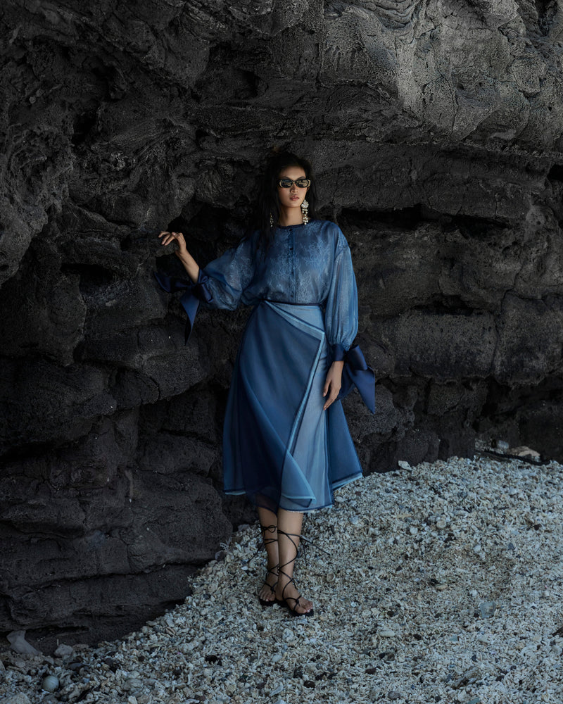 Blue "Hải Vân" Shirt