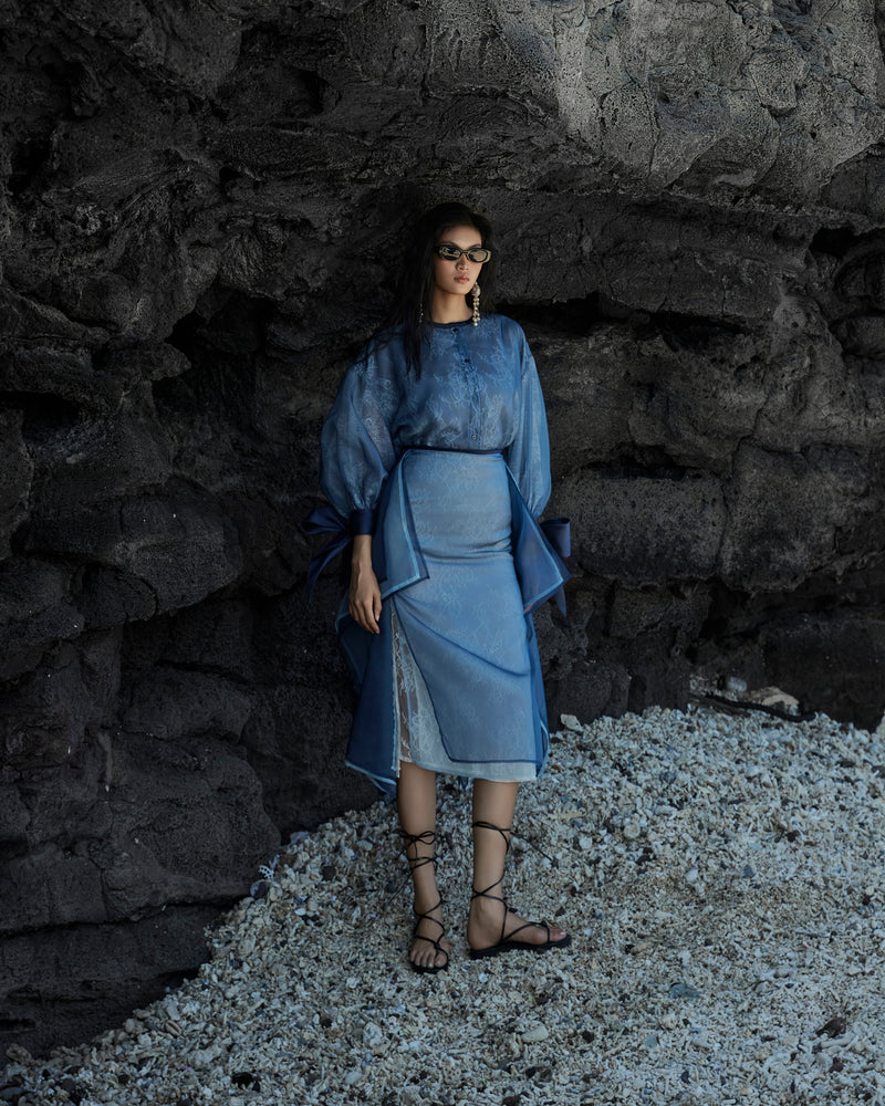 Blue "Hải Vân" Shirt