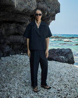 Black Side Cut Shirt 