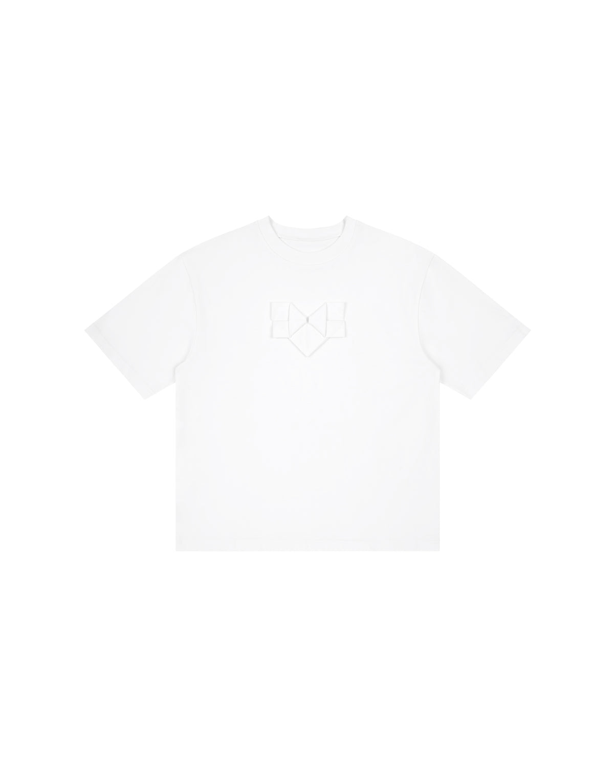White Origami Heart Tee