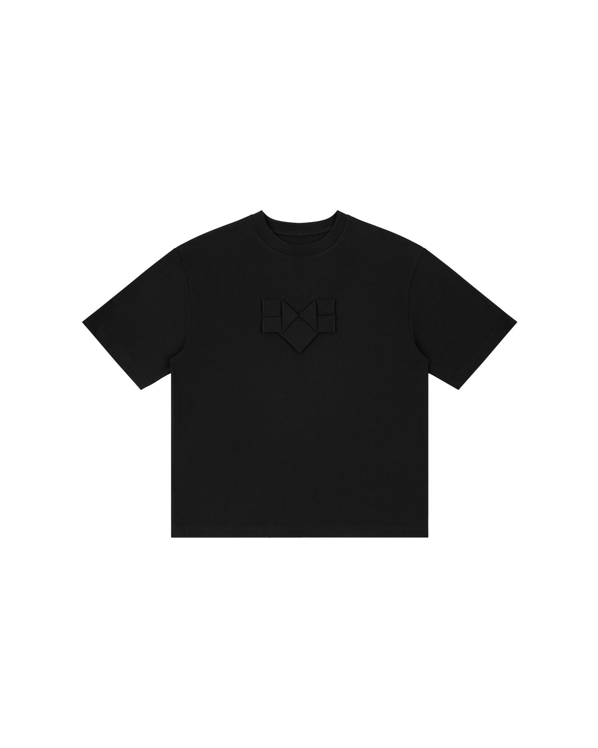 Black Origami Heart Tee