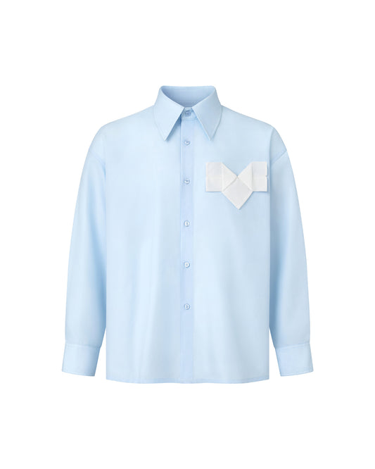 Baby Blue Origami Heart Shirt 