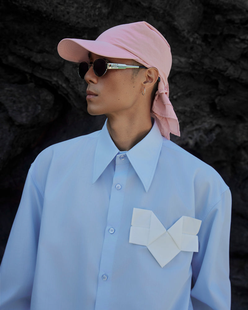 Baby Blue Origami Heart Shirt 