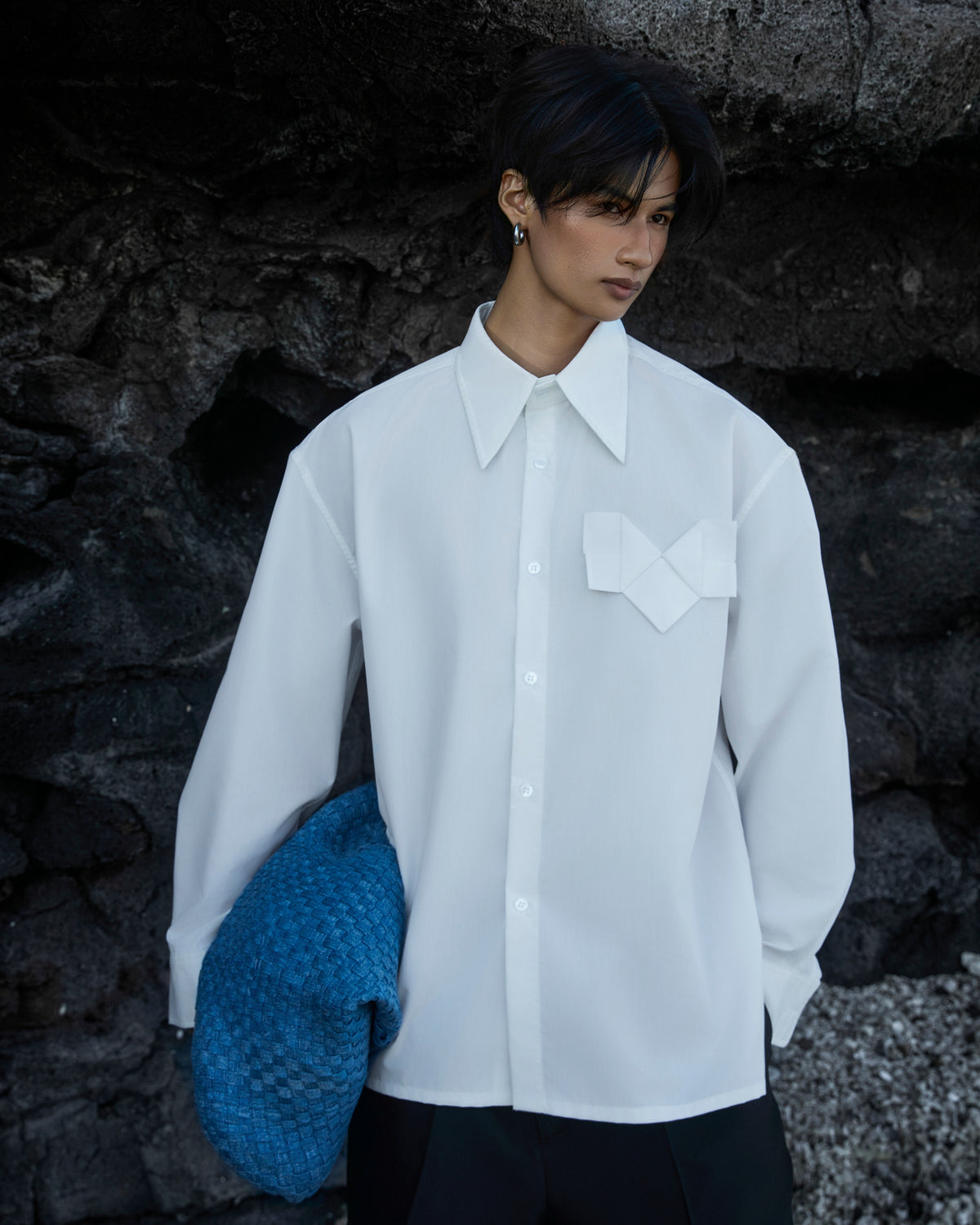 White Origami Heart Shirt