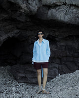 Blue Flirty Double-Layer Shirt