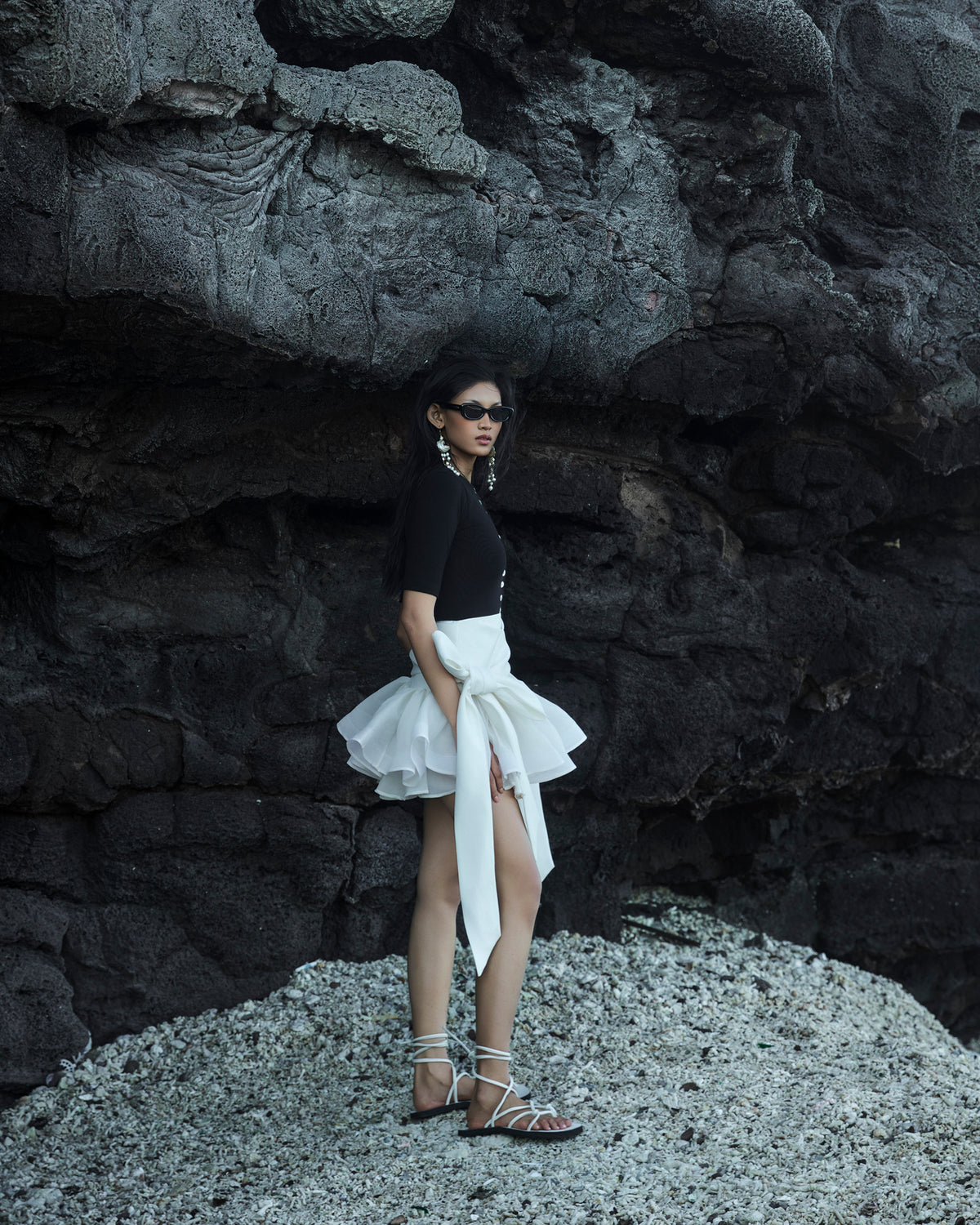White Bowtie Skirt