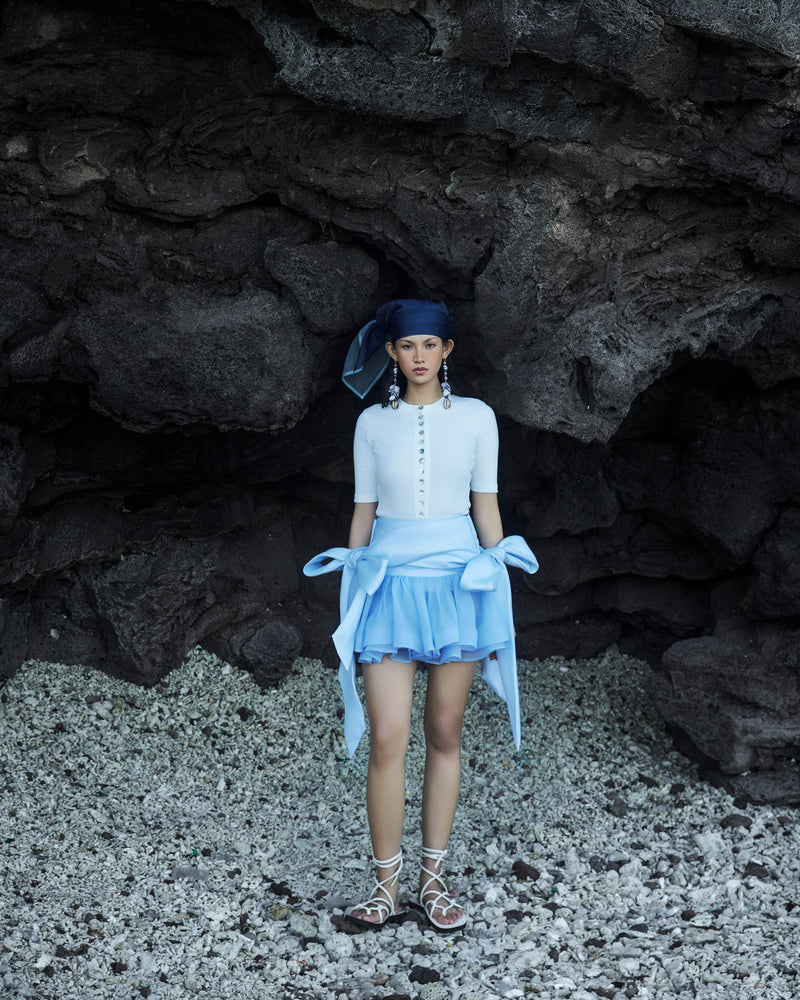 Blue Bowtie Skirt