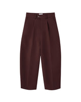 Brown Curved Leg Pants