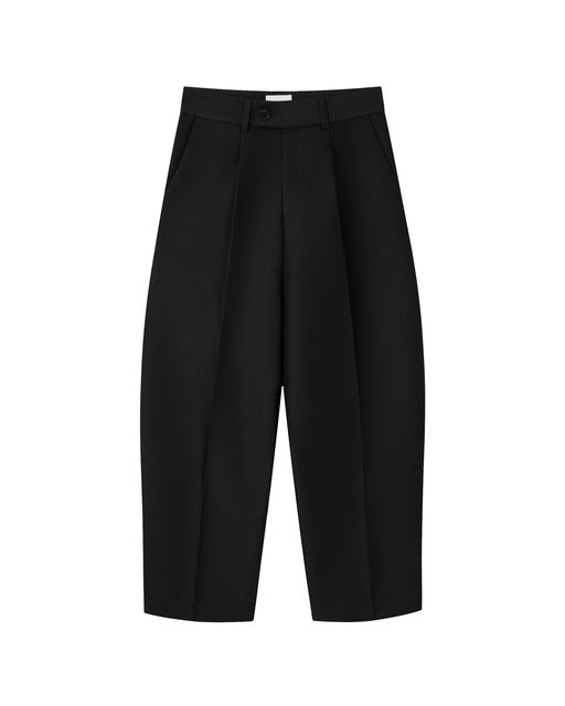 Black Curved Leg Pants