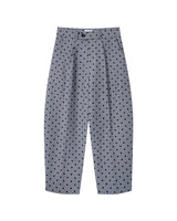 Polka Dot Curved Leg Pants