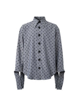 Grey Polka Dot Shirt 
