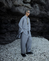 Grey Polka Dot Shirt 