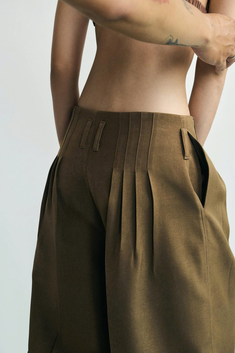 "CONG" PANTS - BROWN