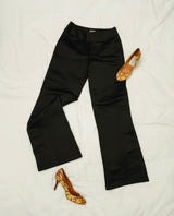 BLACK SILK MOSS HOUR PANT