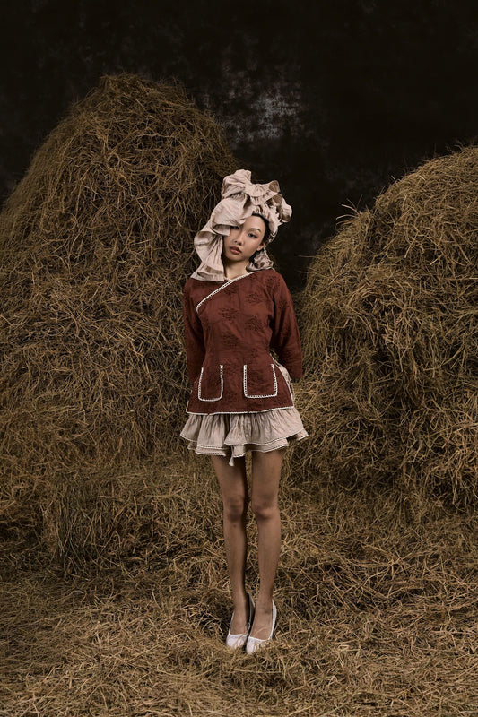 HOA ĐẤT LACE SOUTH VIETNAMMESE PAJAMA