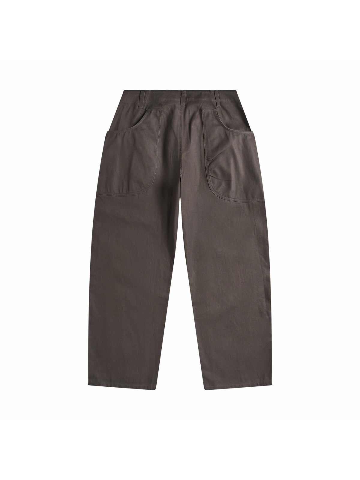 Cotton Twill Wide-Leg Pants