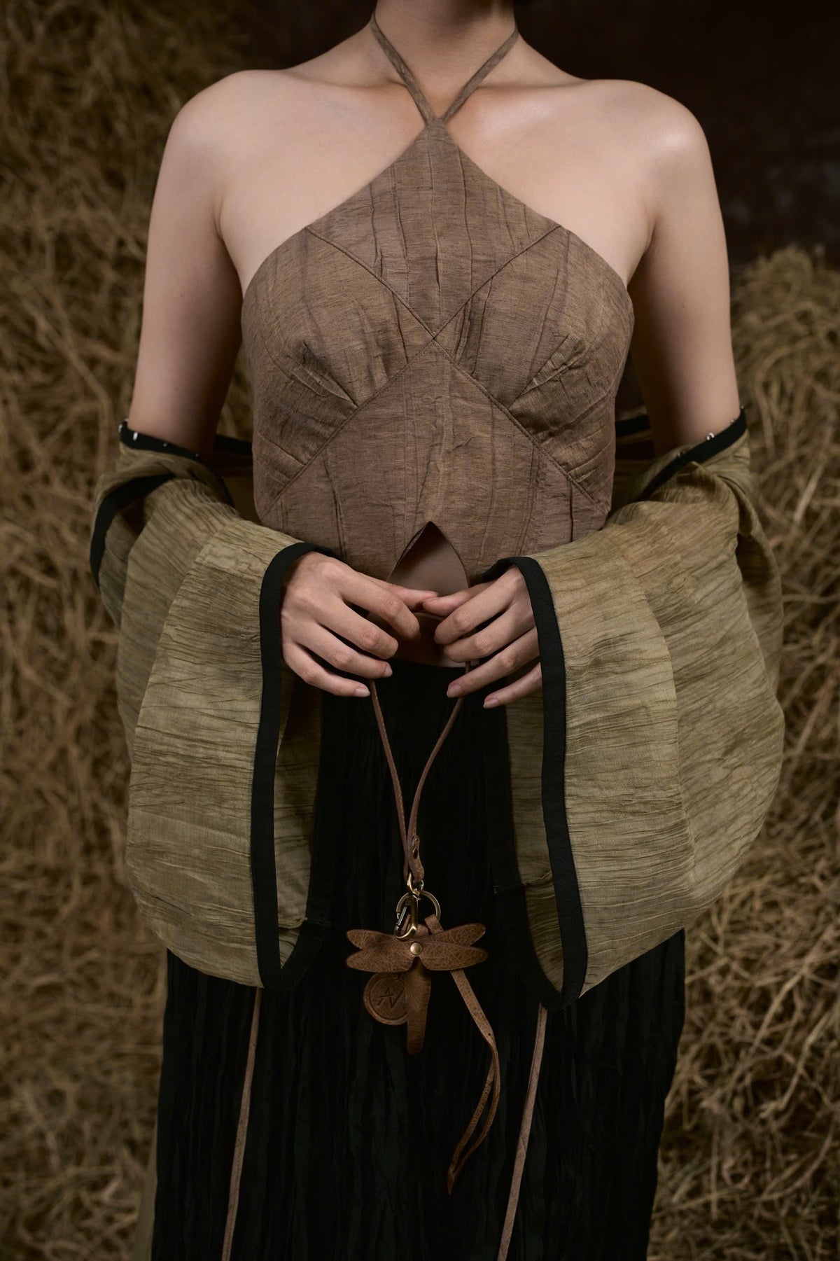 MOSS GIÁP HẠT SILK ROBE