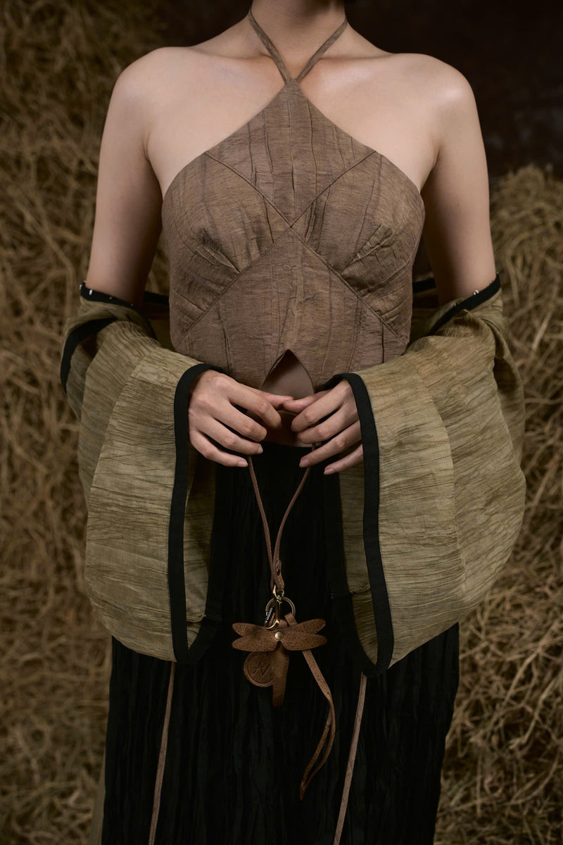 MOSS GIÁP HẠT SILK ROBE