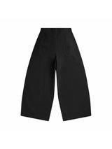 Faded Black Washed Duck Canvas Balloon Pants 