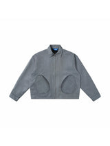 Striped Double-pocket Jacket