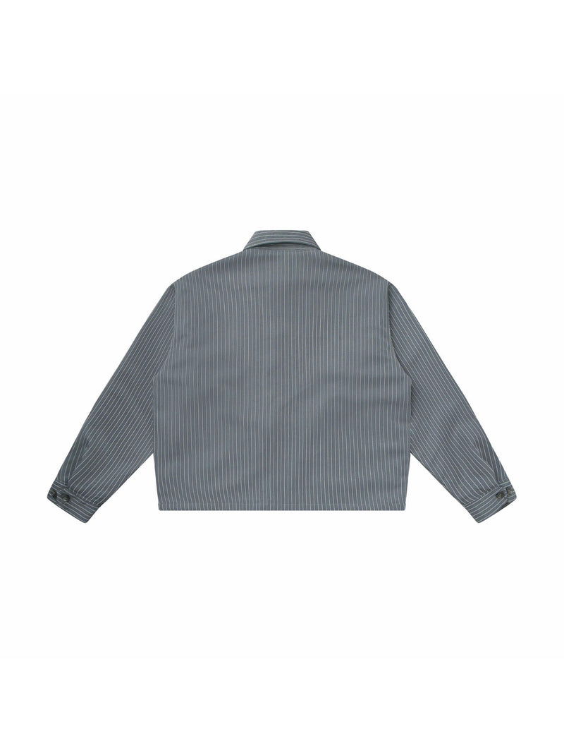 Striped Double-pocket Jacket