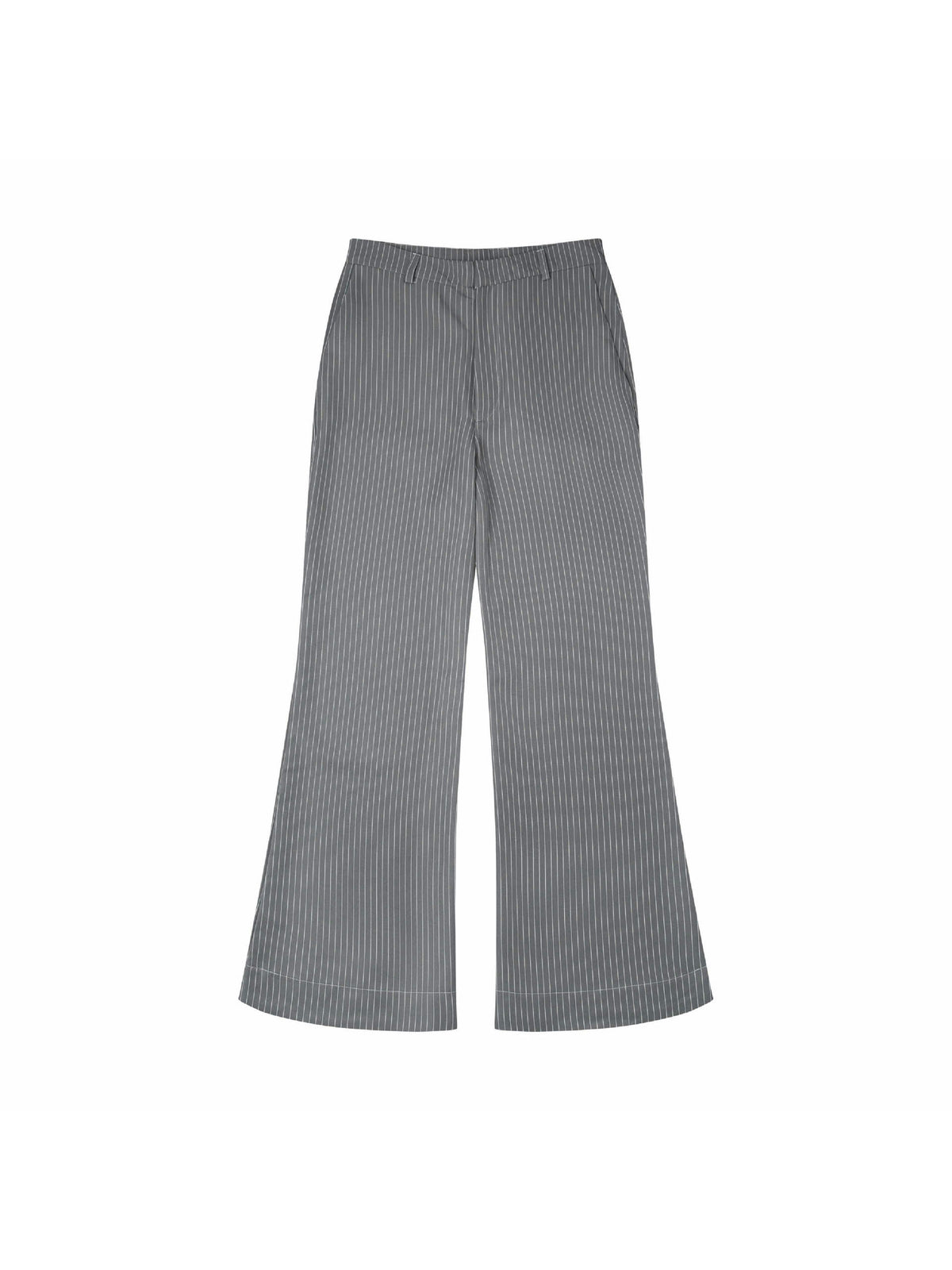 Striped Boot-cut Trousers