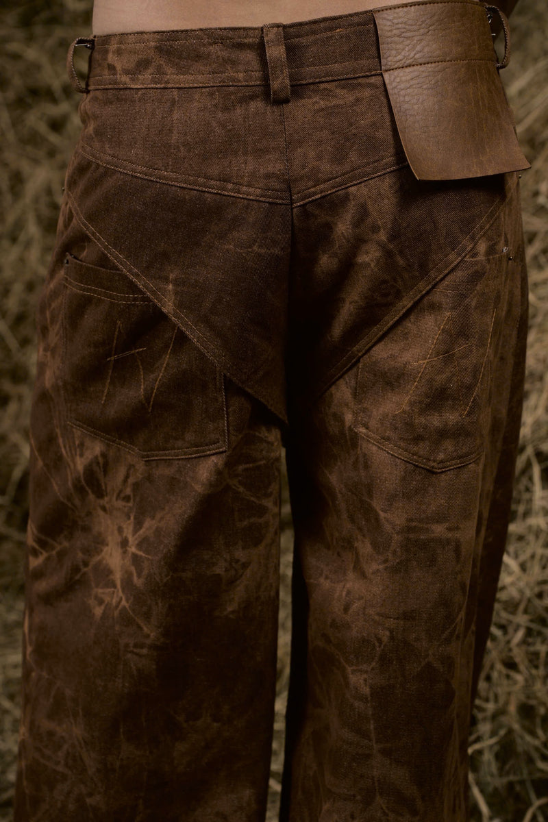 BROWN STRAY JEANS