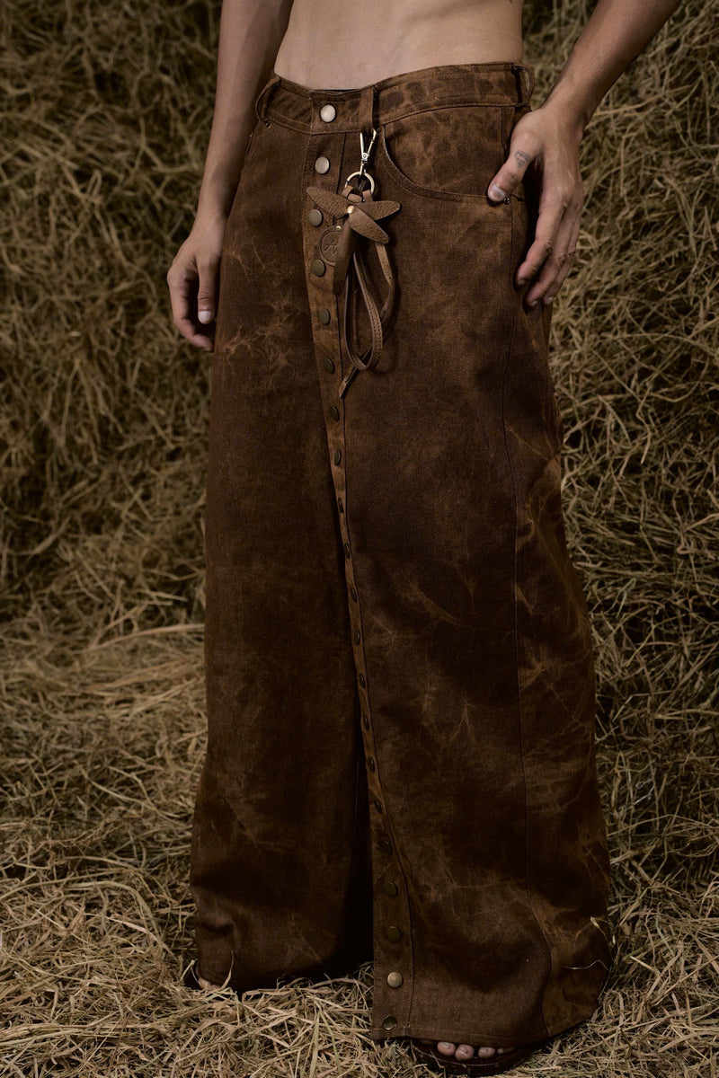 BROWN STRAY JEANS