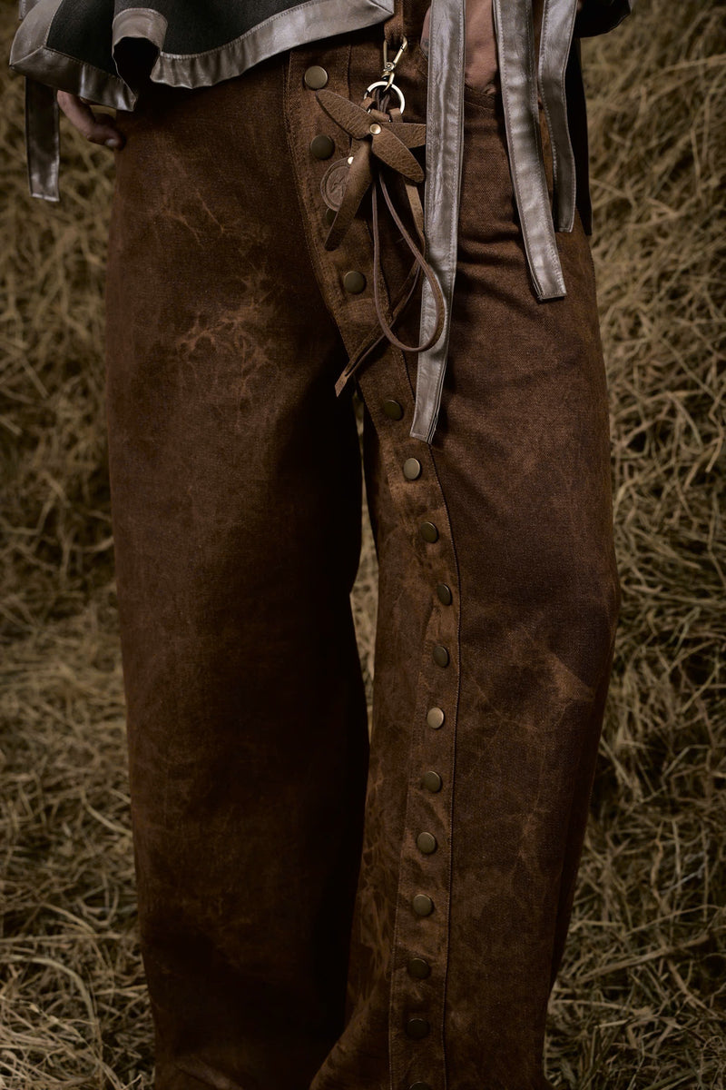 BROWN STRAY JEANS