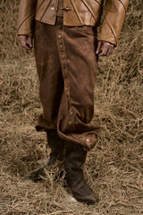 BROWN STRAY JEANS