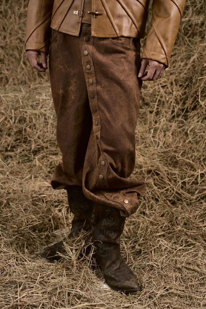 BROWN STRAY JEANS