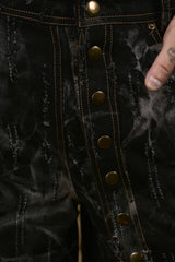 BLACK STRAY JEANS