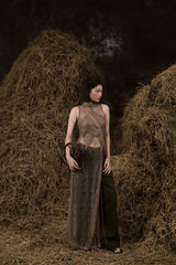 MOSS BROWN SỢI NẮNG LACE DRESS