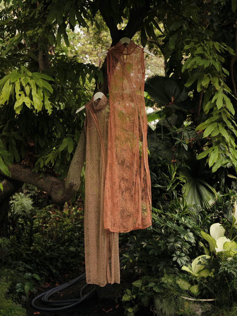 MOSS BROWN SỢI NẮNG LACE DRESS