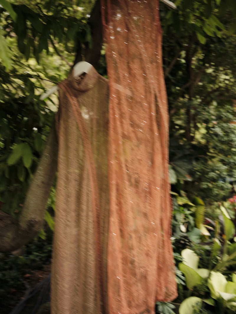 BURNT ORANGE SỢI NẮNG LACE DRESS