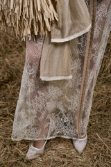 OFF WHITE SỢI NẮNG LACE DRESS